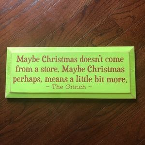 Grinch plaque